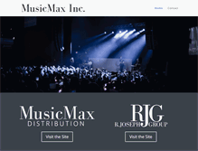 Tablet Screenshot of musicmaxinc.com